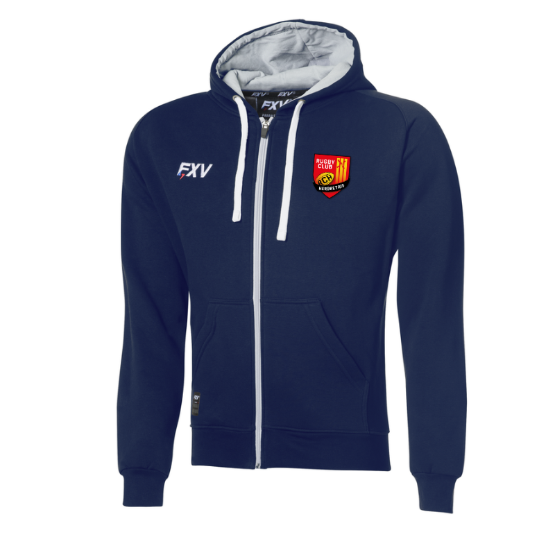 Gilet capuche adulte marine FXV Force