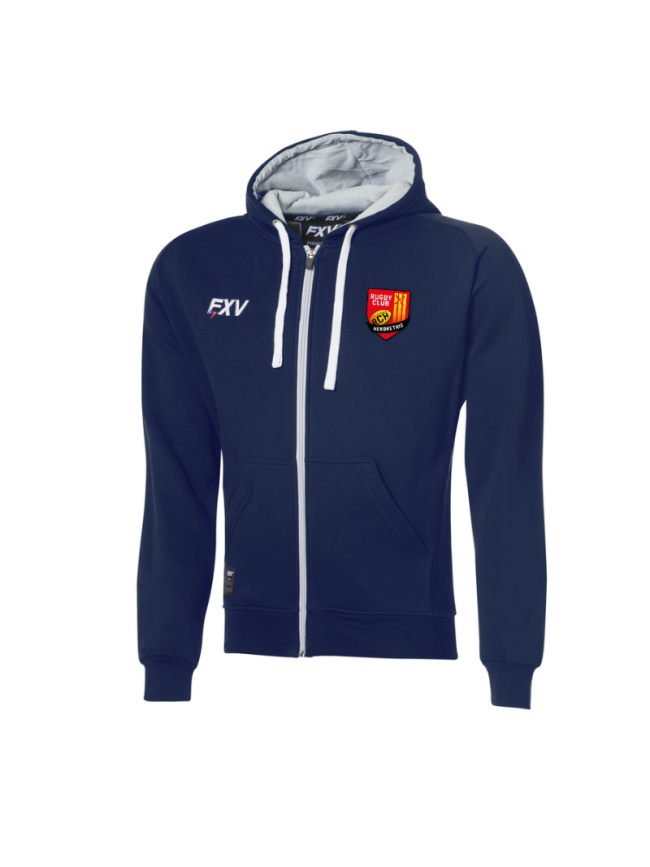 Gilet capuche adulte marine FXV Force