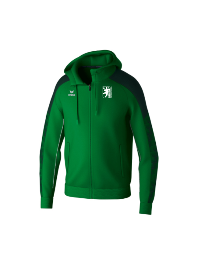 Veste capuche enfant vert Erima Evo Star