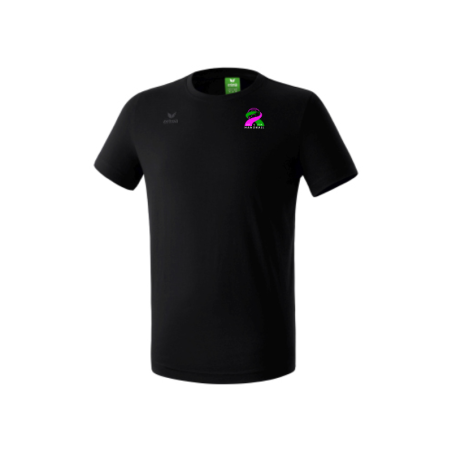 T-Shirt adulte noir Erima Teamsport