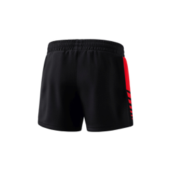 Short femme noir/rouge Erima Six Wings