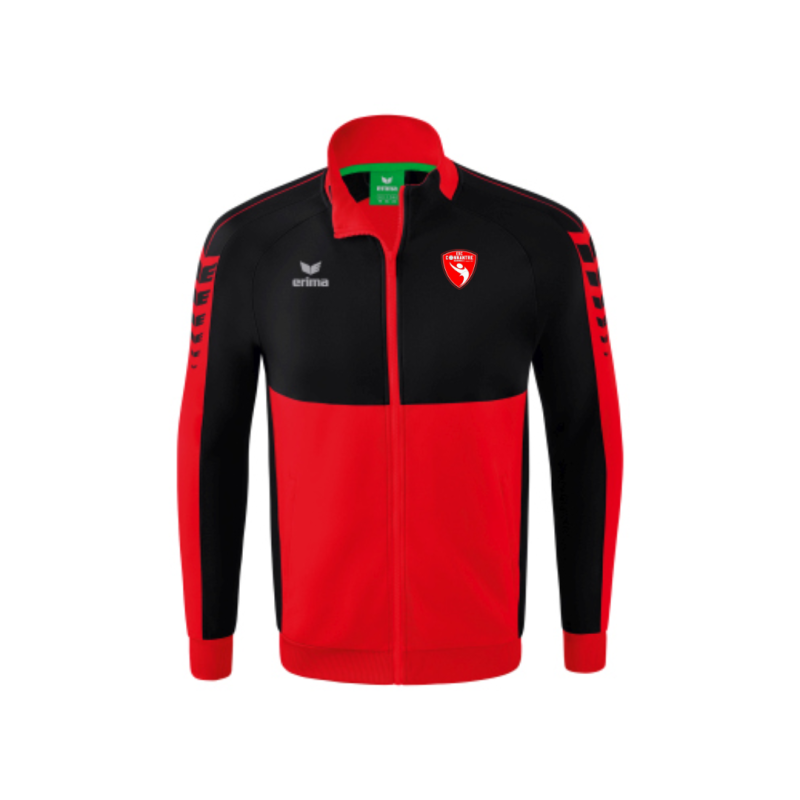 Veste adulte noir/rouge Erima Six Wings