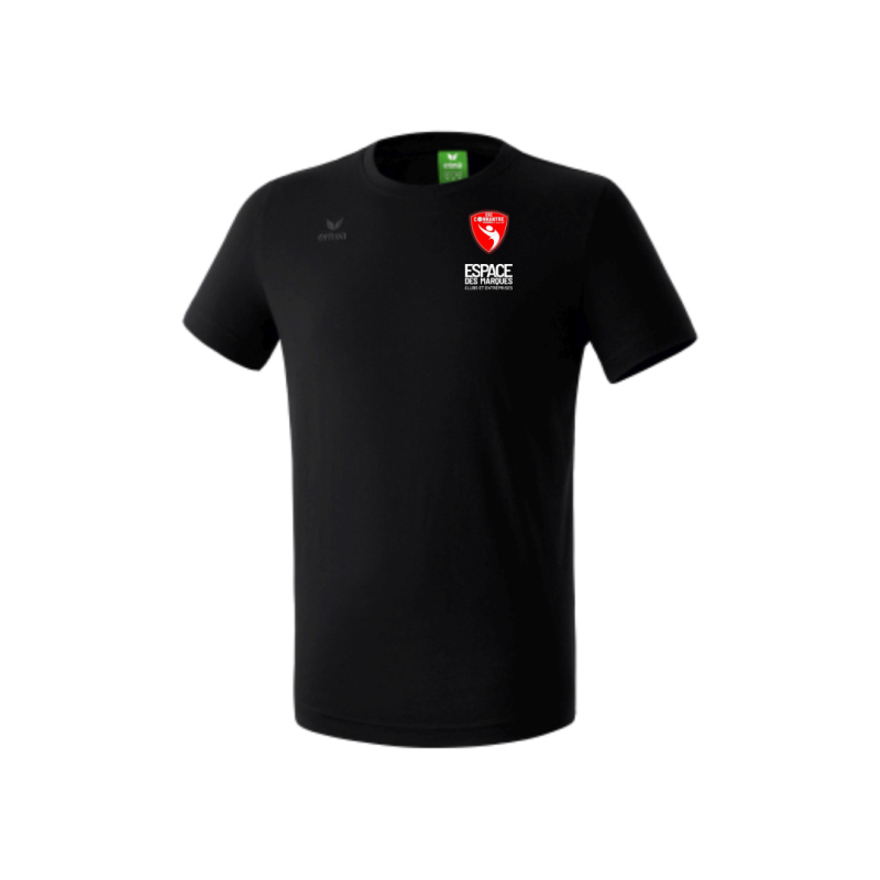 T-Shirt enfant noir Erima Teamsport