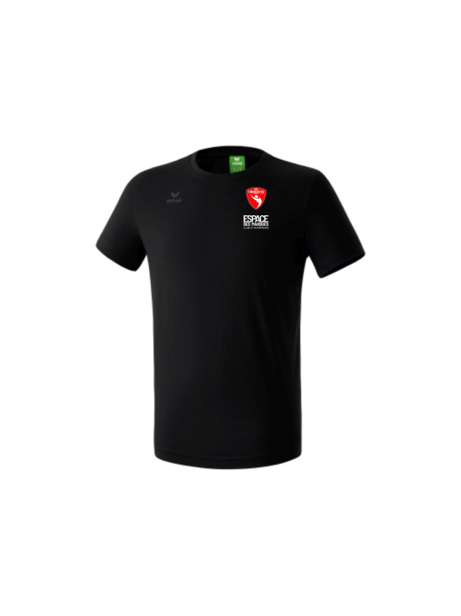 T-Shirt enfant noir Erima Teamsport