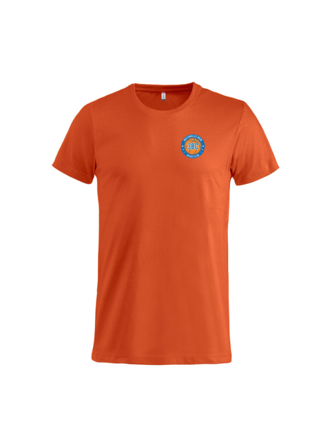 T-Shirt adulte orange Clique Basic