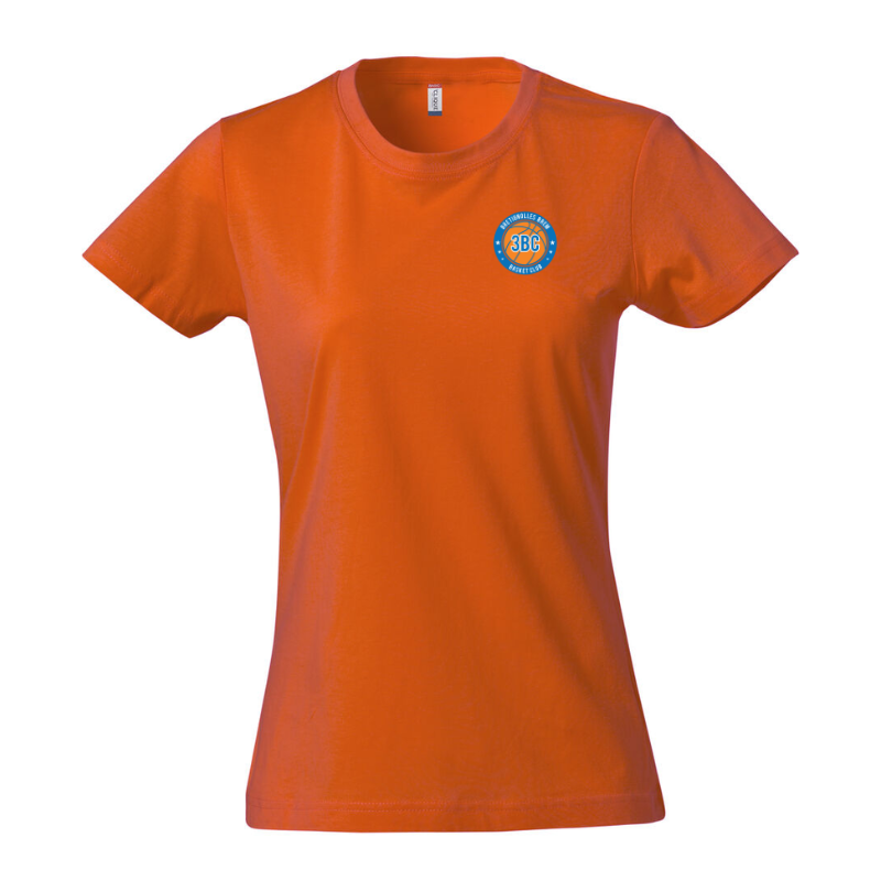 T-Shirt femme orange Clique Basic