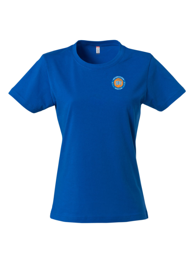 T-Shirt femme bleu Clique Basic