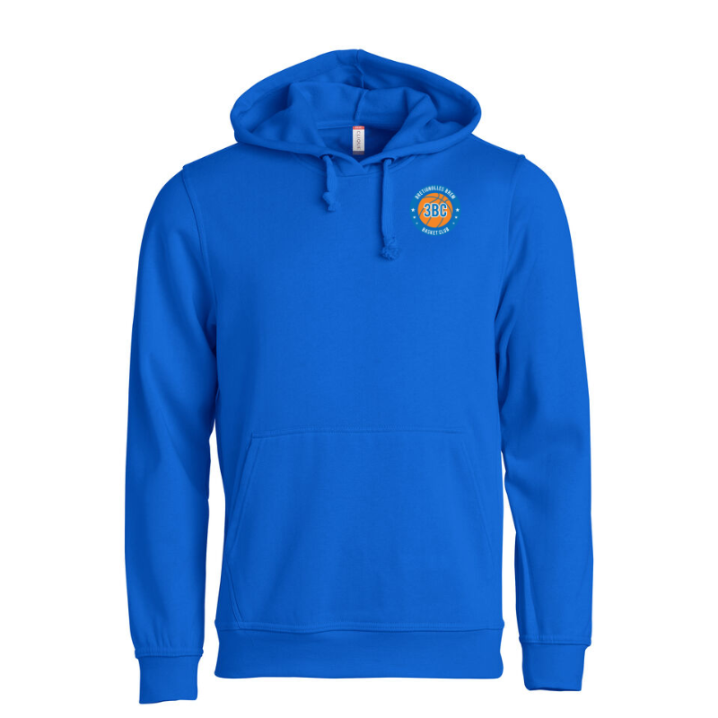 Sweat capuche adulte bleu Clique Basic