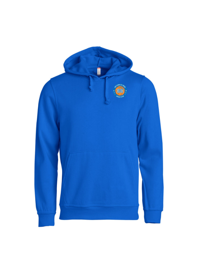 Sweat capuche adulte bleu Clique Basic