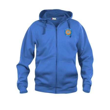 Veste capuche adulte bleu Clique Basic