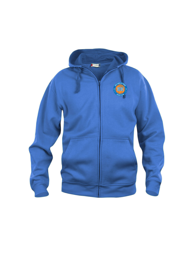 Veste capuche adulte bleu Clique Basic