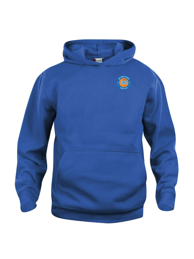 Sweat capuche enfant bleu Clique Basic