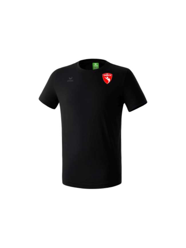 T-Shirt adulte noir Erima Teamsport