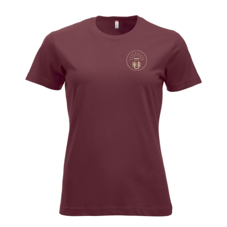 T-Shirt femme bordeaux Clique New Classic-T