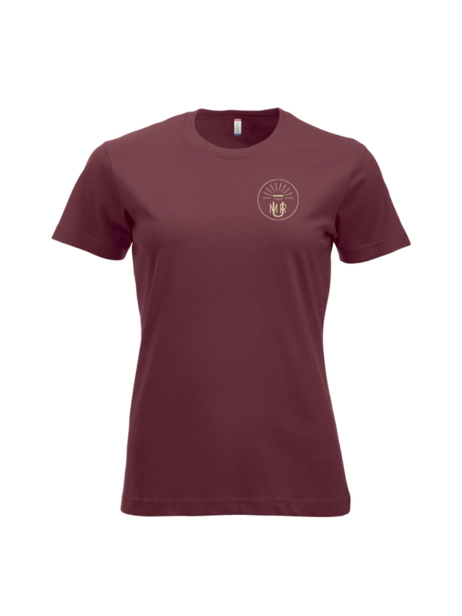 T-Shirt femme bordeaux Clique New Classic-T