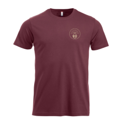 T-Shirt homme bordeaux Clique New Classic-T