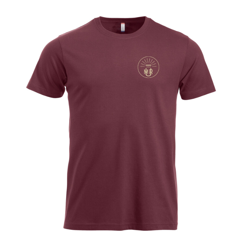 T-Shirt homme bordeaux Clique New Classic-T