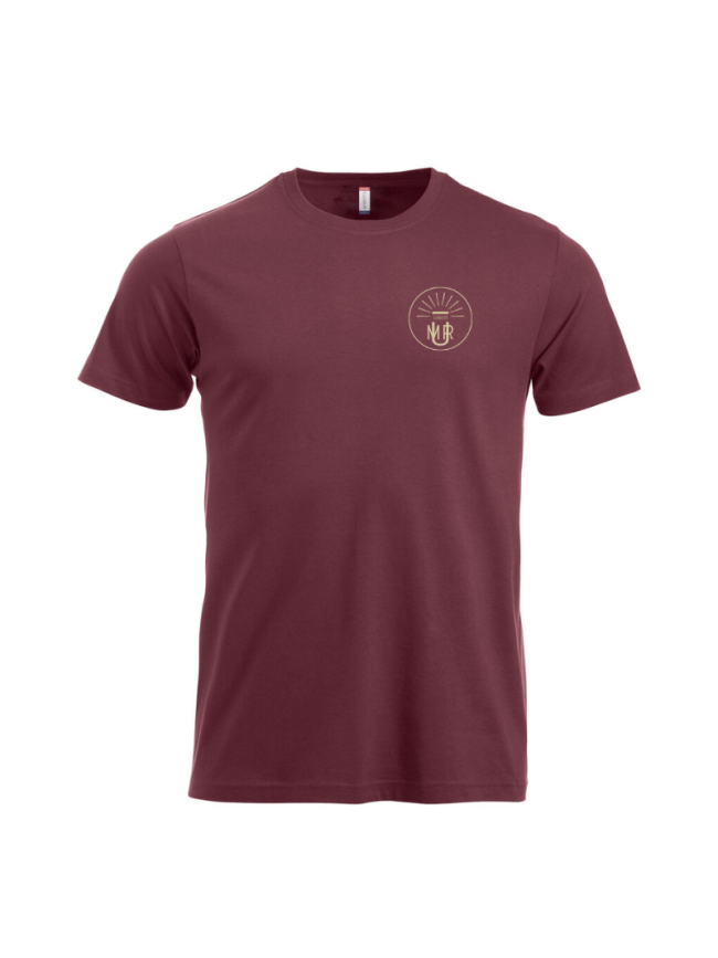 T-Shirt homme bordeaux Clique New Classic-T